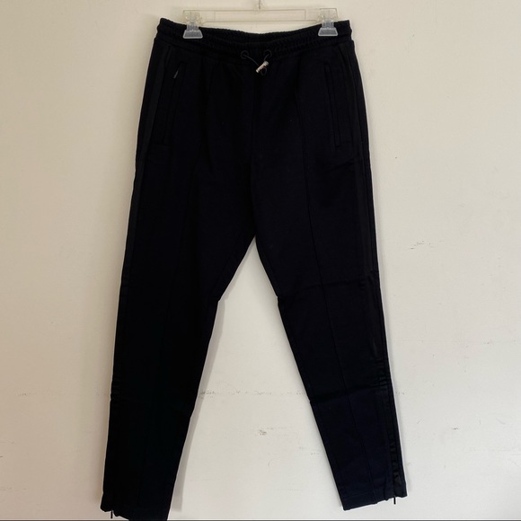 Authentic Black Moncler Tuxedo Sweatpants Joggers New With Tags Medium - Picture 1 of 10